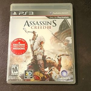 PS3 Assassin's Creed 3 game